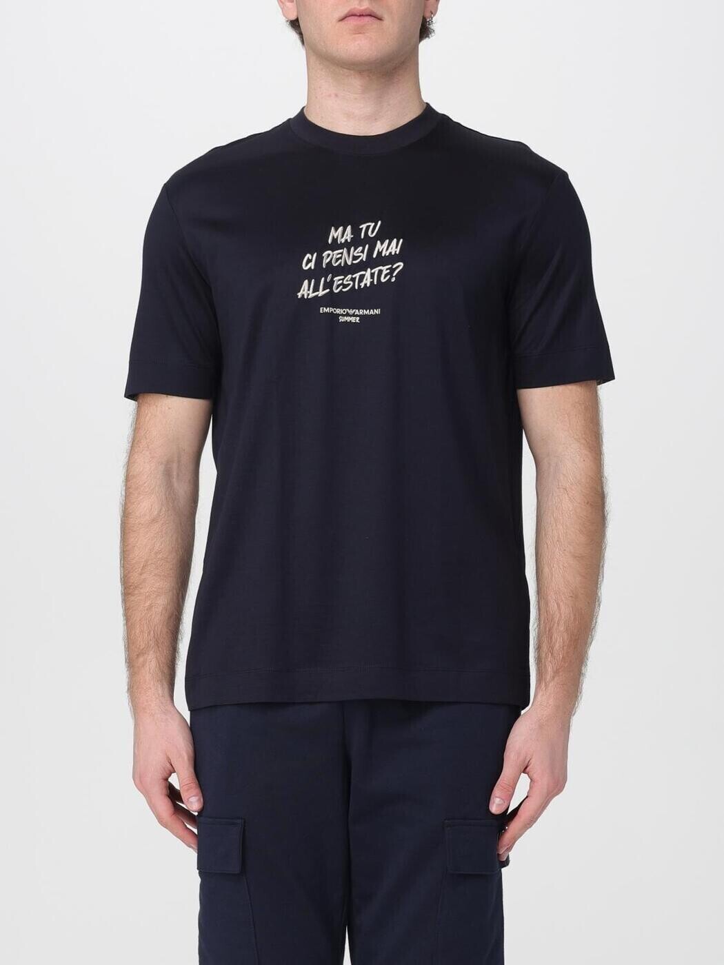 エン急性灰白髄炎 アルマーニ EMPORIO ARMANI プルオーバー メンズ 米国海軍 T-shirts EM003649AF18312 関税 貨物輸送無料 2026SS gi