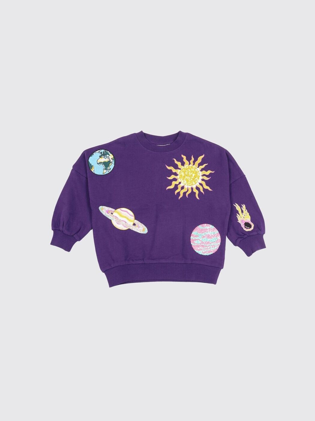 モロ MOLO クルーネックジャンパー 編み物御召しもの ボーイズ パープル Crew neck jumpers 2W25J214 関税 貨物輸送無料 2025AW gi