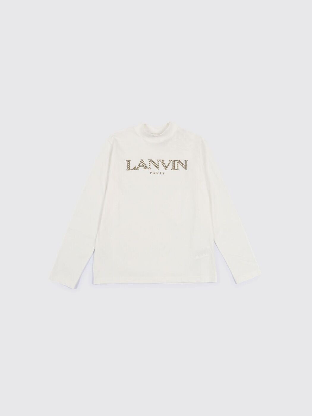 ランバン LANVIN ロング捩りプルオーバー プルオーバー ボーイズ 白いこと Long sleeve t-shirts N30253 関税 貨物輸送無料 2025AW gi
