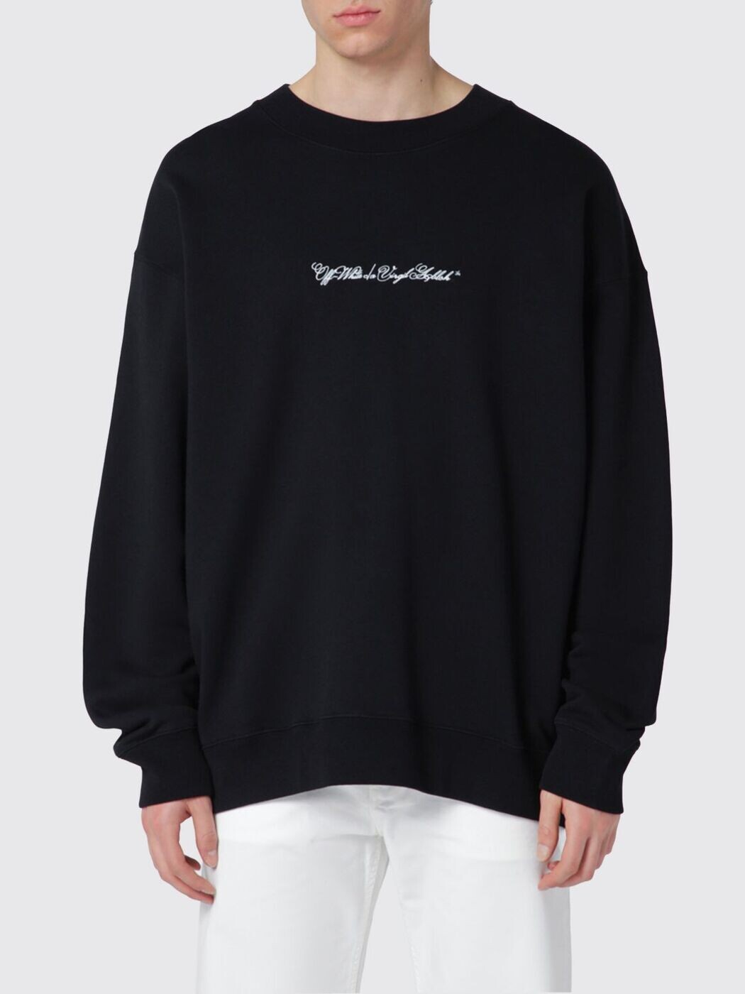 象牙色 OFF WHITE トレイナー 調教師 メンズ 黒いこと Sweatshirts OMBA054S26FLE001 関税 貨物輸送無料 2026SS gi
