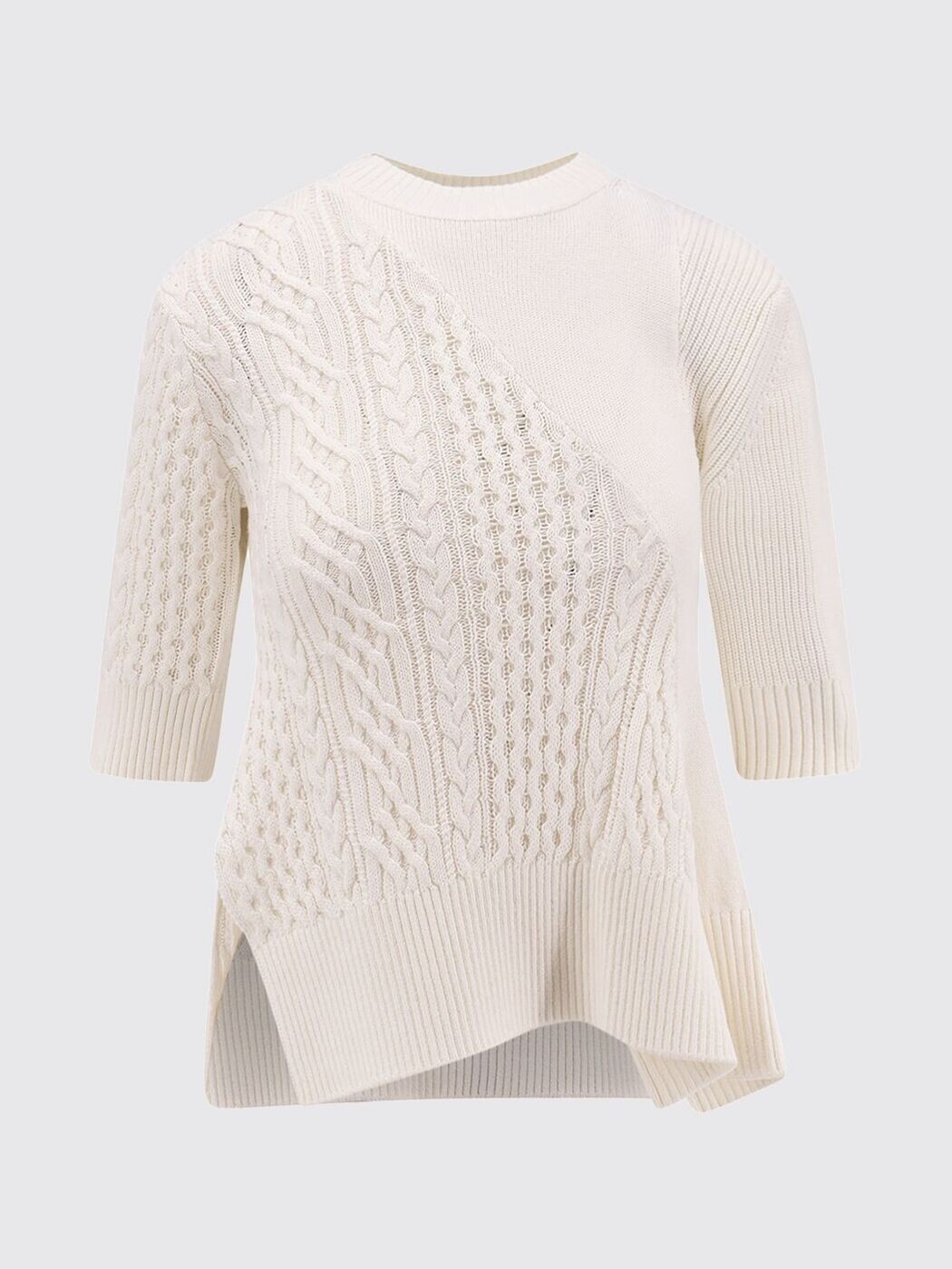 サカイ SACAI スウェーター 編み物お召しもの レディース ベージュ Knitwear 2508018 関税 貨物輸送無料 2025AW gi