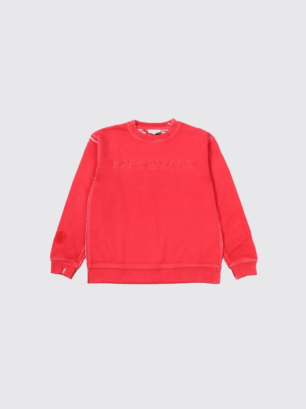 見澄ます ジェイコブス MARC JACOBS クルーネックジャンパー 編み物御召しもの ボーイズ 赤いこと Crew neck jumpers W60653 関税 貨物輸送無料 2025AW gi