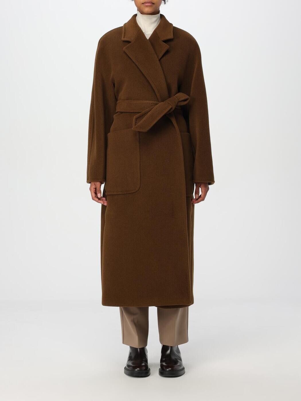 マックス パンパノウサギ MAX MARA トレンチコート 厚地の外套 レディース Coats and trench coats 2421016503600 関税 貨物輸送無料 2026SS gi レディースファッション-コート・ジャケット