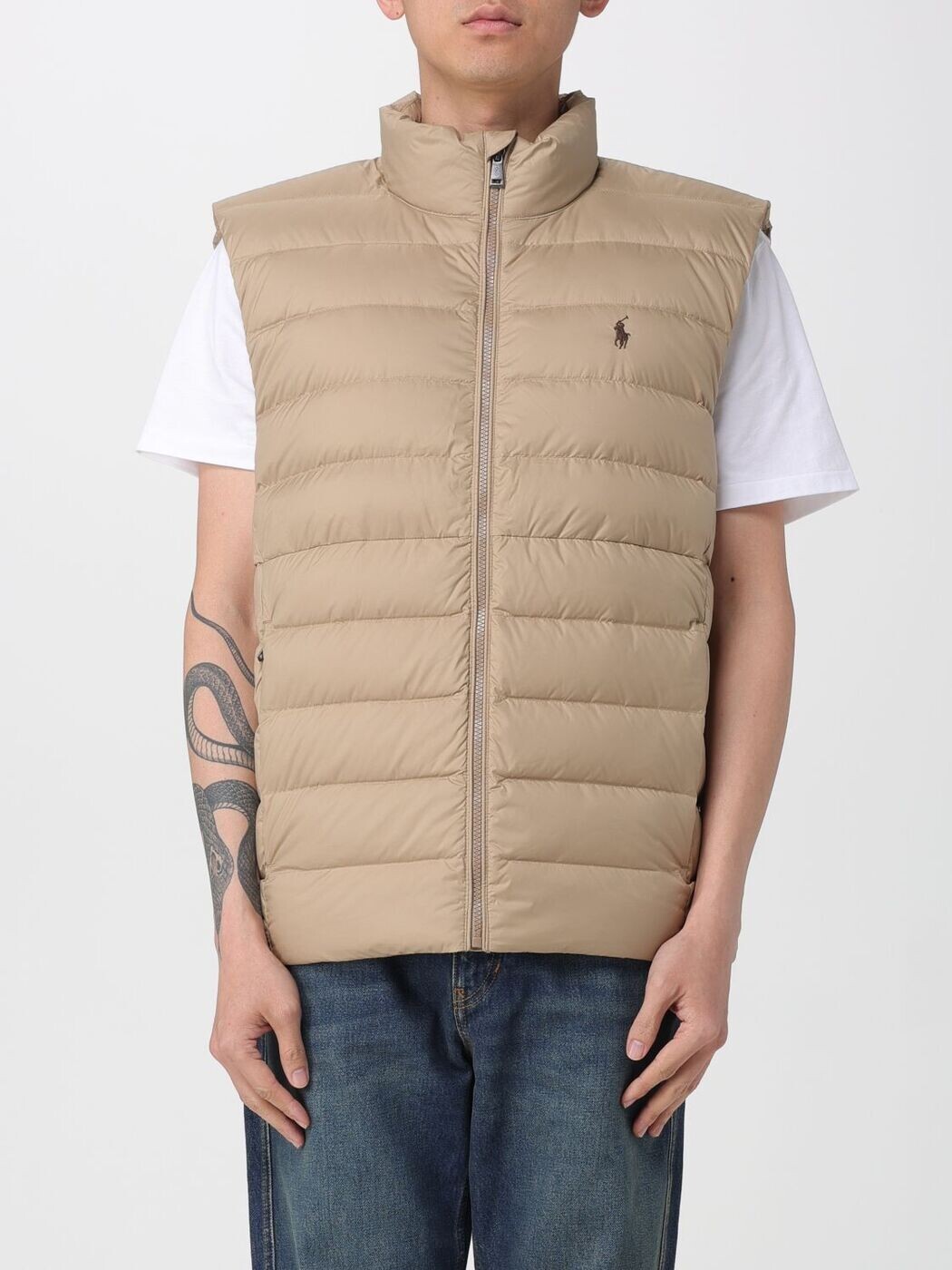 ポロ ラルフ 置き目レン POLO RALPH LAUREN ジレ より良い メンズ ベージュ Vests 710967775 関税 貨物輸送無料 2026SS gi