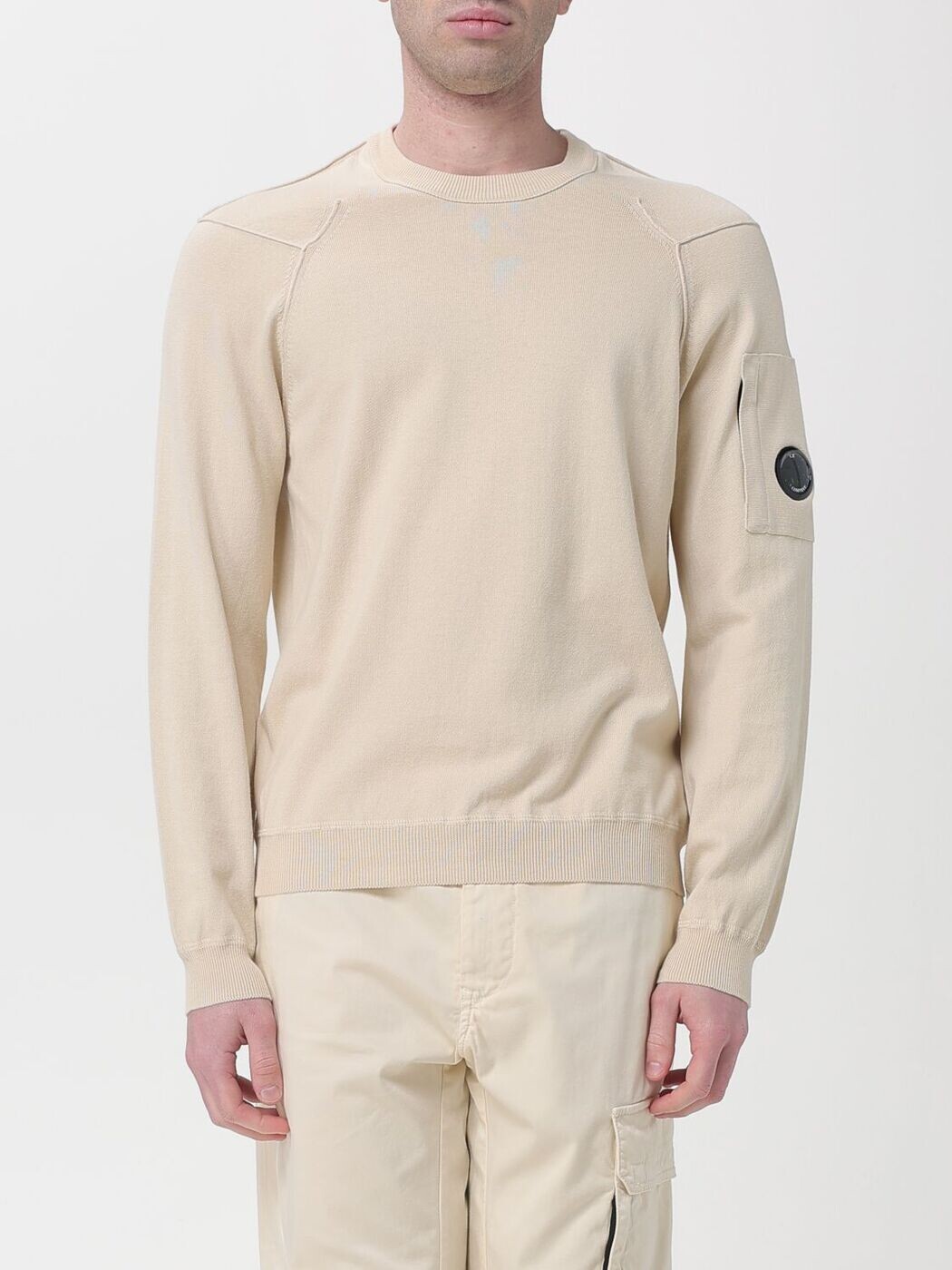 シーピー カンパニー CP COMPANY セーター ニットウェア メンズ ベージュ Knitwear 20CMKN183A110560A 関税 送料無料 2026SS gi
