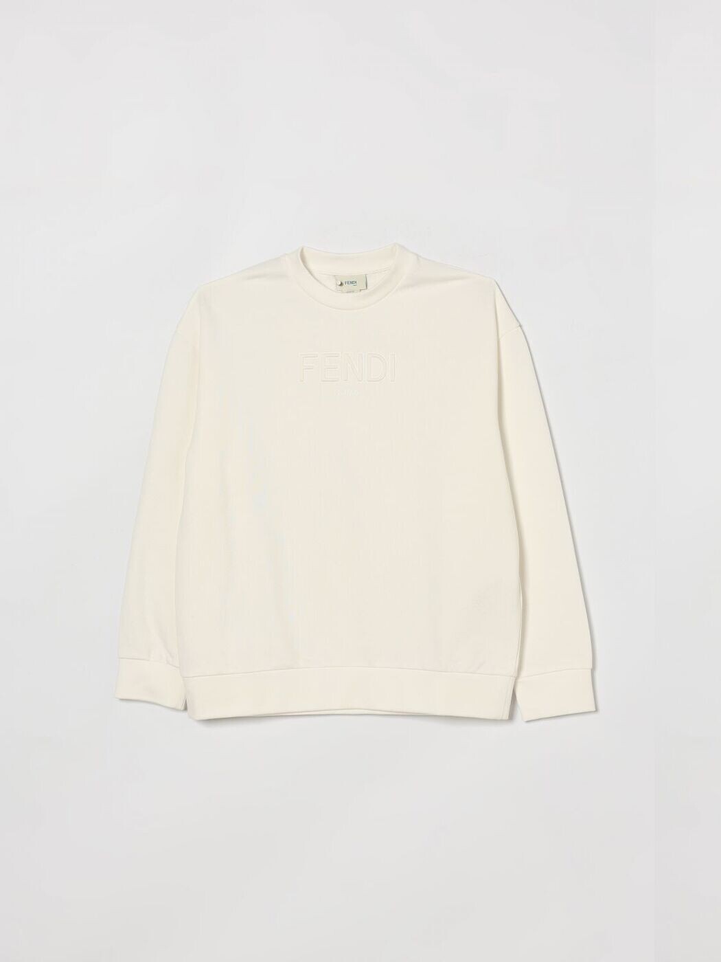 FENDI FENDI クルーネックジャンパー 編み物御召しもの ボーイズ 白いこと Crew neck jumpers JUH1085V0 White 関税 貨物輸送無料 2026SS gi