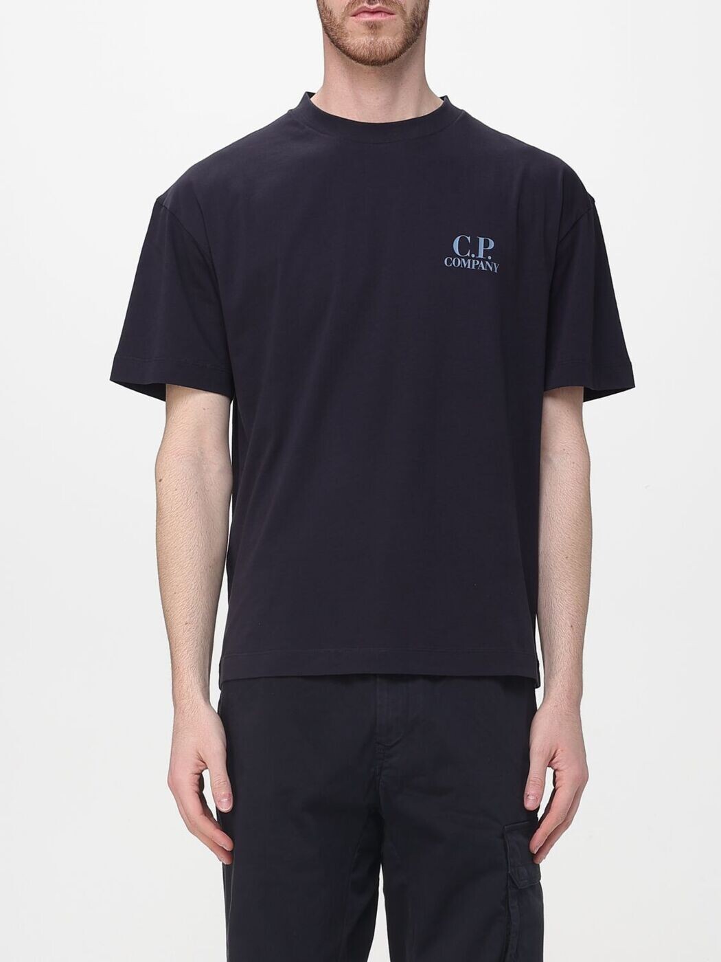 シーピー 公司 CP COMPANY ティーシャツ メンズ 青色 T-shirts 20CMTS086A005100W 関税 貨物輸送無料 2026SS gi Tシャツ・カットソー-トップス
