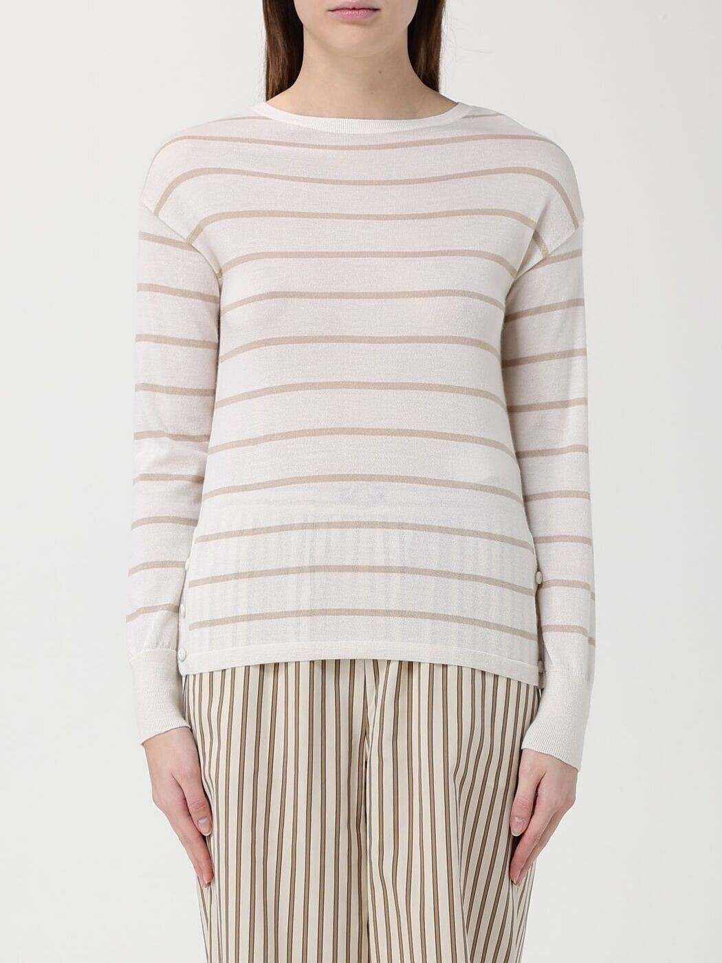 マックス パンパノウサギ MAX MARA スウェーター 編み物御召しもの レディース ベージュ Knitwear 2611361038600 関税 貨物輸送無料 2026SS gi