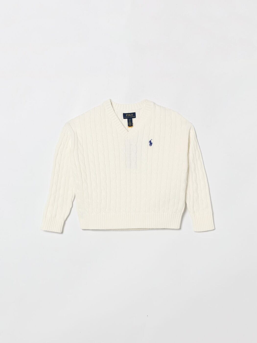 ポロ・ラルフローレン POLO RALPH LAUREN クルーネックジャンパー 編み物御召しもの ガールズ 白いこと Crew neck jumpers 313A11238 関税 貨物輸送無料 2026SS gi