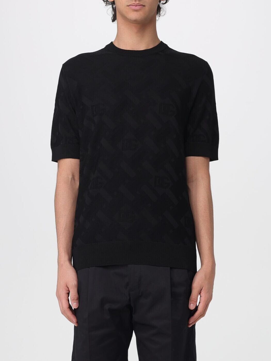 ドルチェ\u0026ガッバーナ DOLCE\u0026GABBANA プルオーバー 編み物御召しもの メンズ 黒いこと Knitwear GXX03TJBSOC 関税 貨物輸送無料 2026SS gi