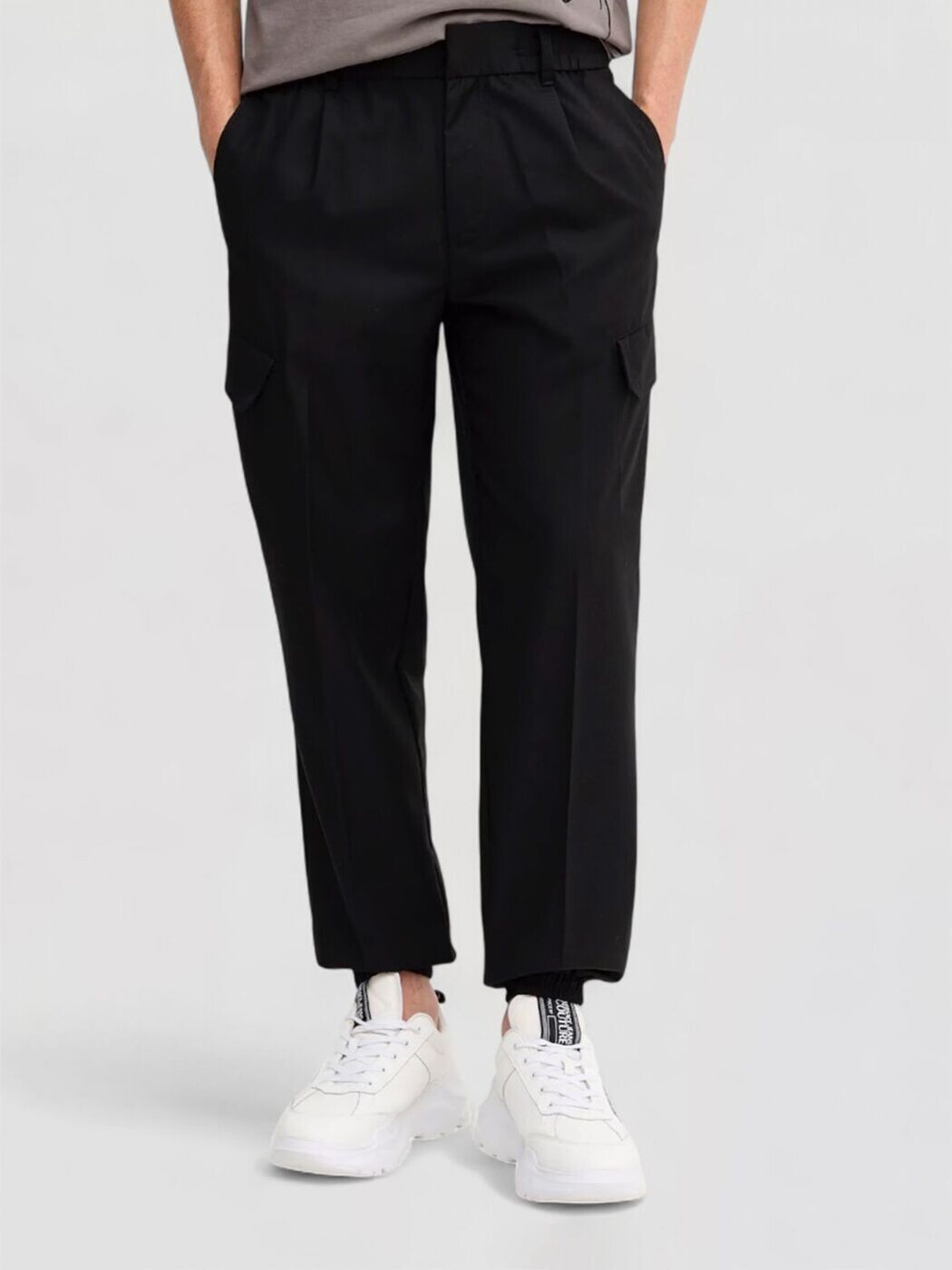 アルマーニ 取り替えっこ ARMANI EXCHANGE ズボン ズボン下 メンズ 黒いこと Trousers XM001208AF12041 関税 貨物輸送無料 2025AW gi メンズファッション-ズボン・パンツ