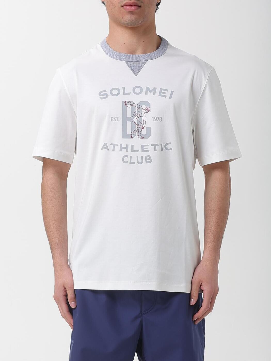 ブルネロ クチネリ BRUNELLO CUCINELLI Tシャツ メンズ ホワイト T-shirts M0B131001G White 関税 送料無料 2026SS gi｜BRANDSHOP「il Tesoro」