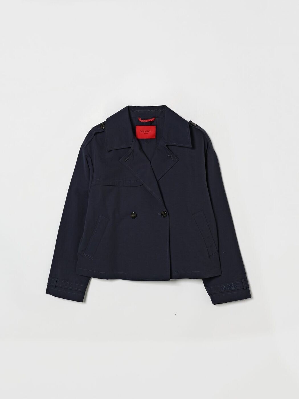 マックス アンド コー MAX\u0026CO. KID トレンチコート 厚地の外套 ガールズ 黒いこと Trench coats MX0281MX003 関税 貨物輸送無料 2026SS gi
