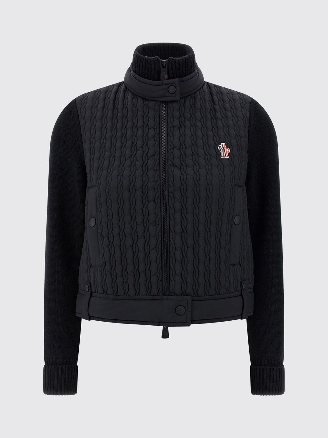モンク線路 MONCLER スウェーター 編み物お召しもの レディース 黒いこと Knitwear K20989B00014M1131 関税 貨物輸送無料 2025AW gi