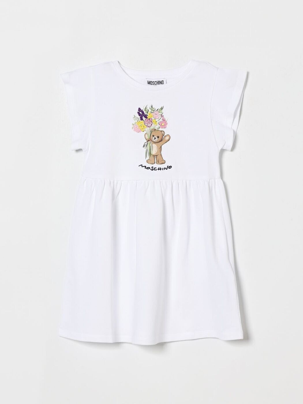 モスキーノ MOSCHINO 衣裳 御召しもの ボーイズ 白いこと Dresses HDV0HQLFA06 関税 貨物輸送無料 2026SS gi