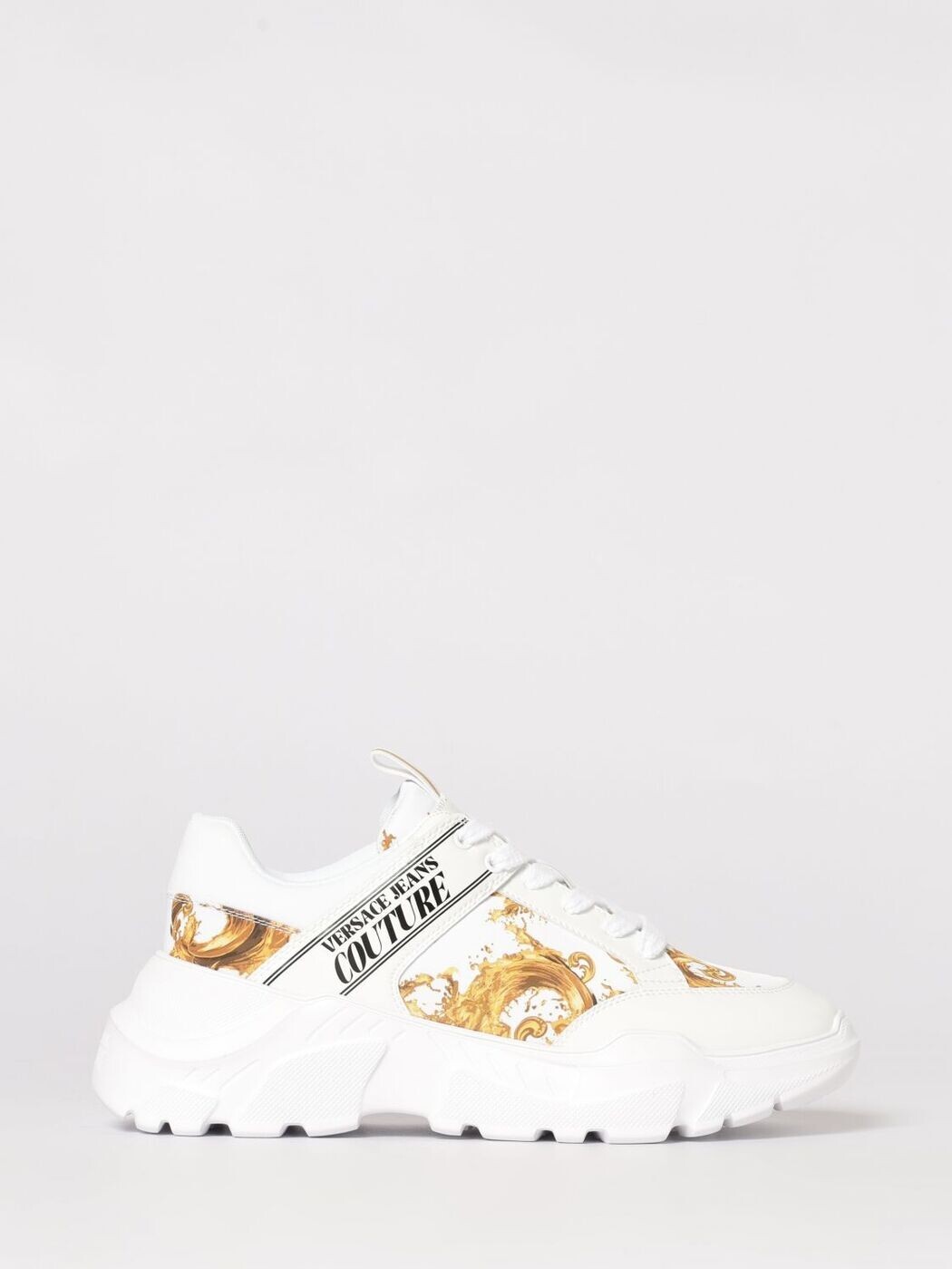 ヴェルサーチ デニム クチュール VERSACE JEANS COUTURE スニーカー メンズ 白いこと Sneakers 80YA3SC2ZSD96 関税 貨物輸送無料 2026SS gi