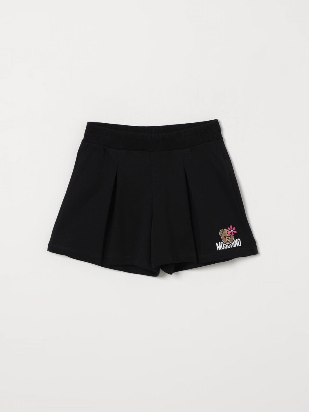 モスキーノ MOSCHINO 遊撃手ズボン下 ズボン下 さる股引き ガールズ 黒いこと Shorts HDQ01ZLAA43 関税 貨物輸送無料 2026SS gi