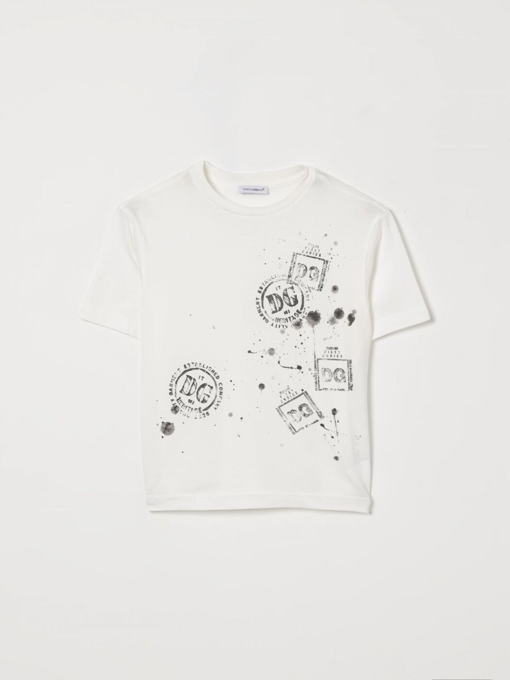 ドルチェ＆ガッバーナ DOLCE\u0026GABBANA ロング捩りプルオーバー プルオーバー ボーイズ 白いこと Long sleeve t-shirts L4JTHVG7PZC 関税 貨物輸送無料 2026SS gi