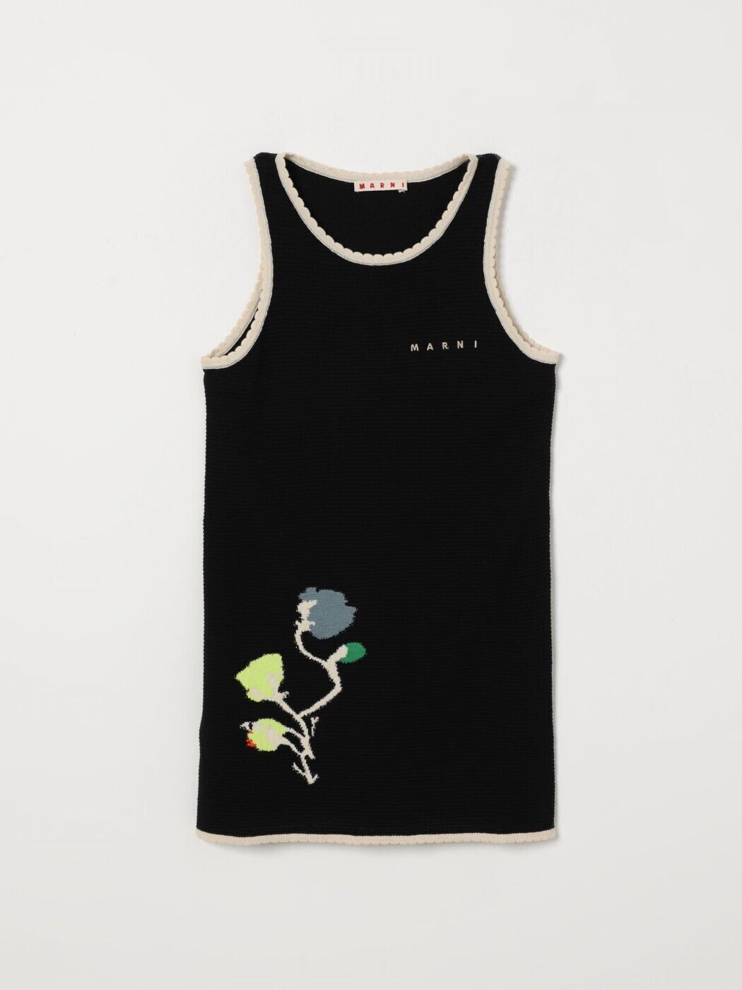 マルニ MARNI ロングお召しもの お召しもの ガールズ 黒いこと Long dresses M01746M00WZ Black 関税 貨物輸送無料 2026SS gi