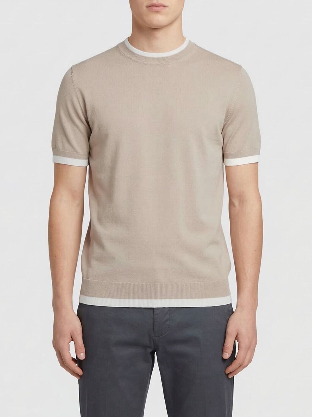 パオロペコラ PAOLO PECORA プルオーバー 編み物御召しもの メンズ ベージュ Knitwear A011F100 Beige 関税 貨物輸送無料 2026SS gi