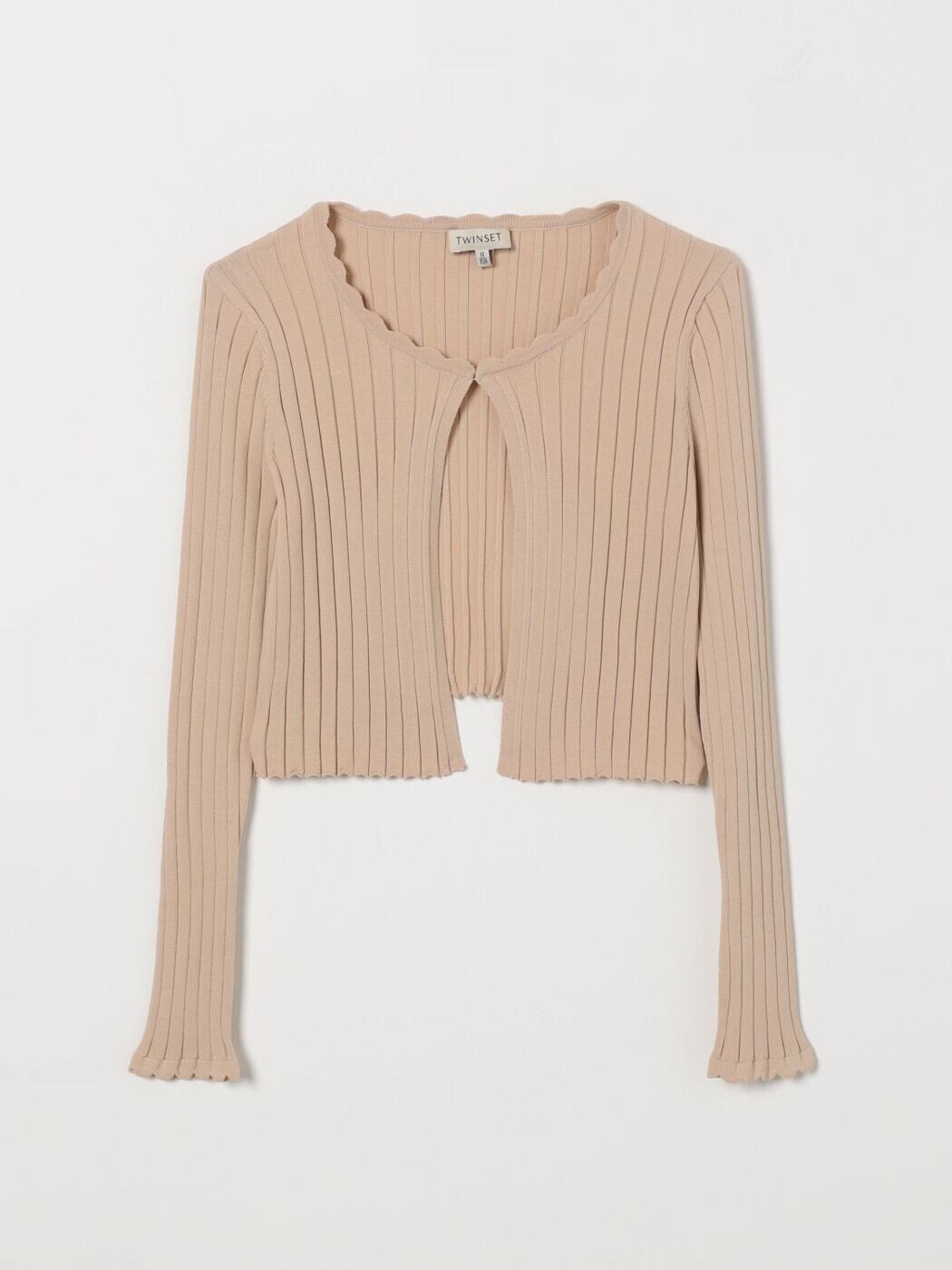 ツイン書き割り TWINSET クルーネックジャンパー 編み物御召しもの ガールズ ベージュ Crew neck jumpers 261GJ3011 関税 貨物輸送無料 2026SS gi