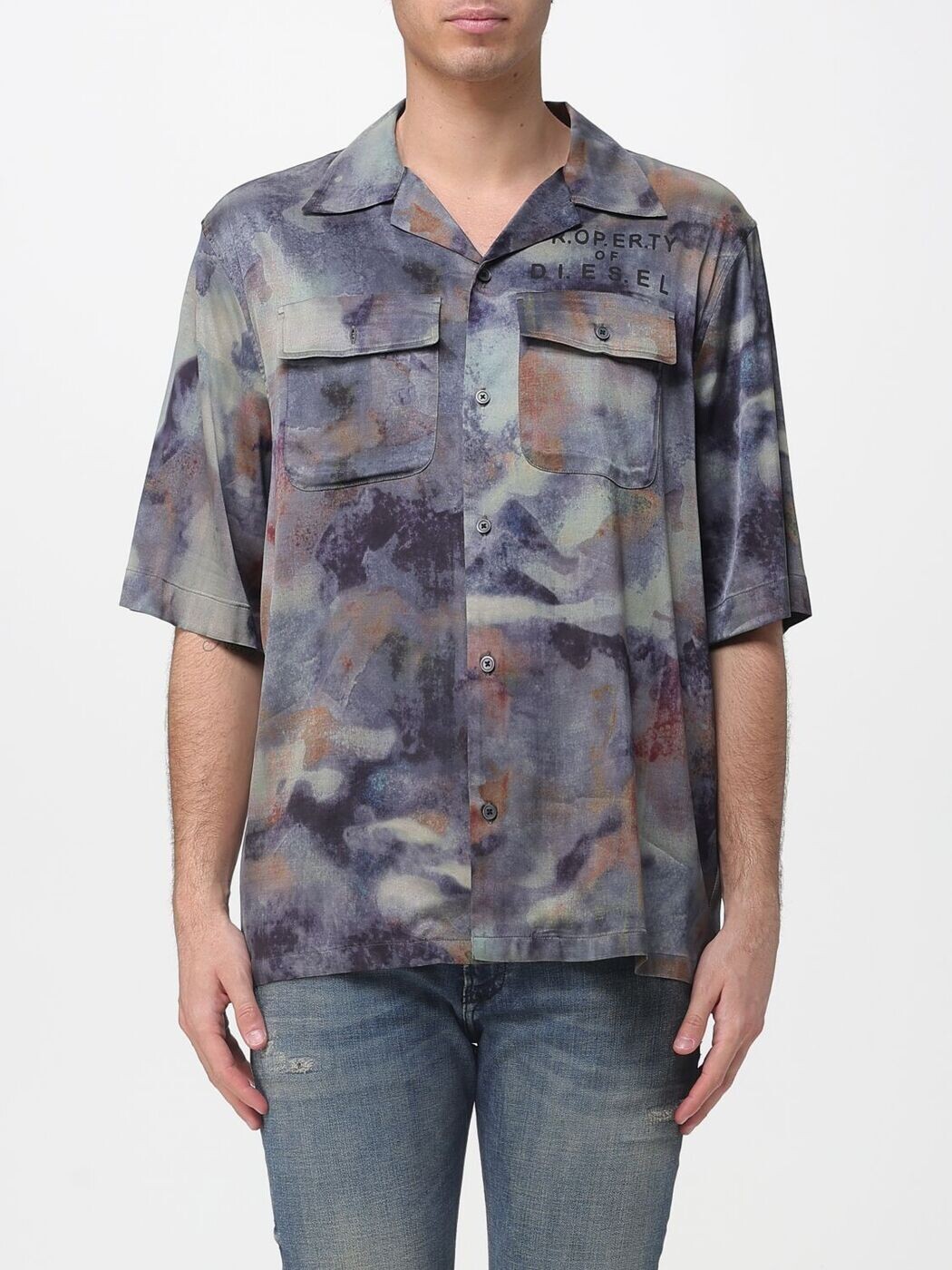 ディーゼル DIESEL シャツ メンズ グリーン Shirts A218800DMBN Green 関税 送料無料 2026SS gi｜BRANDSHOP「il Tesoro」