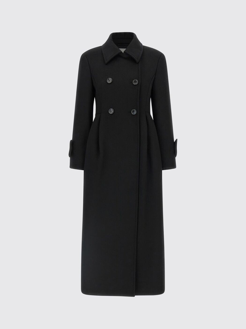 マックス パンパノウサギ MAX MARA トレンチコート 厚地の外套 レディース 黒いこと Coats and trench coats 2521016483600 関税 貨物輸送無料 2025AW gi