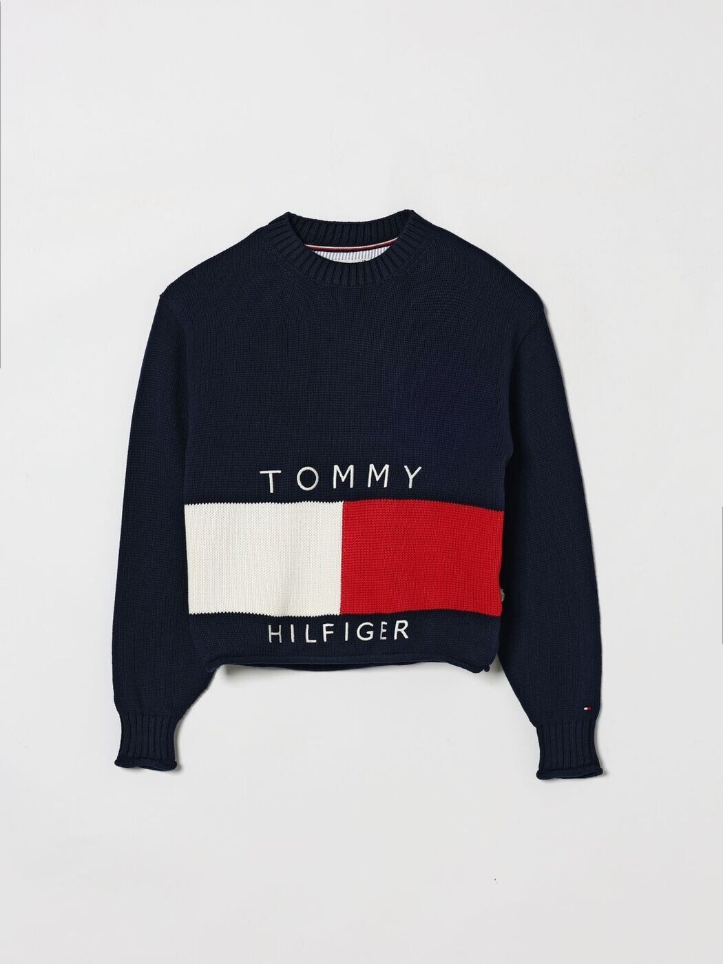 トミー ヒルフィガー TOMMY HILFIGER クルーネックジャンパー 編み物御召しもの ガールズ 米国海軍 Crew neck jumpers KG0KG08922 関税 貨物輸送無料 2026SS gi