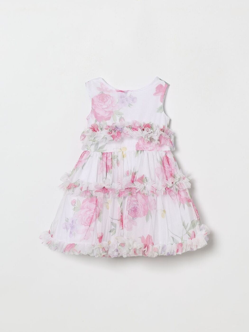 モナリザ MONNALISA ロング御召しもの 御召しもの ガールズ 白いこと Long dresses 19G9057047 関税 貨物輸送無料 2026SS gi