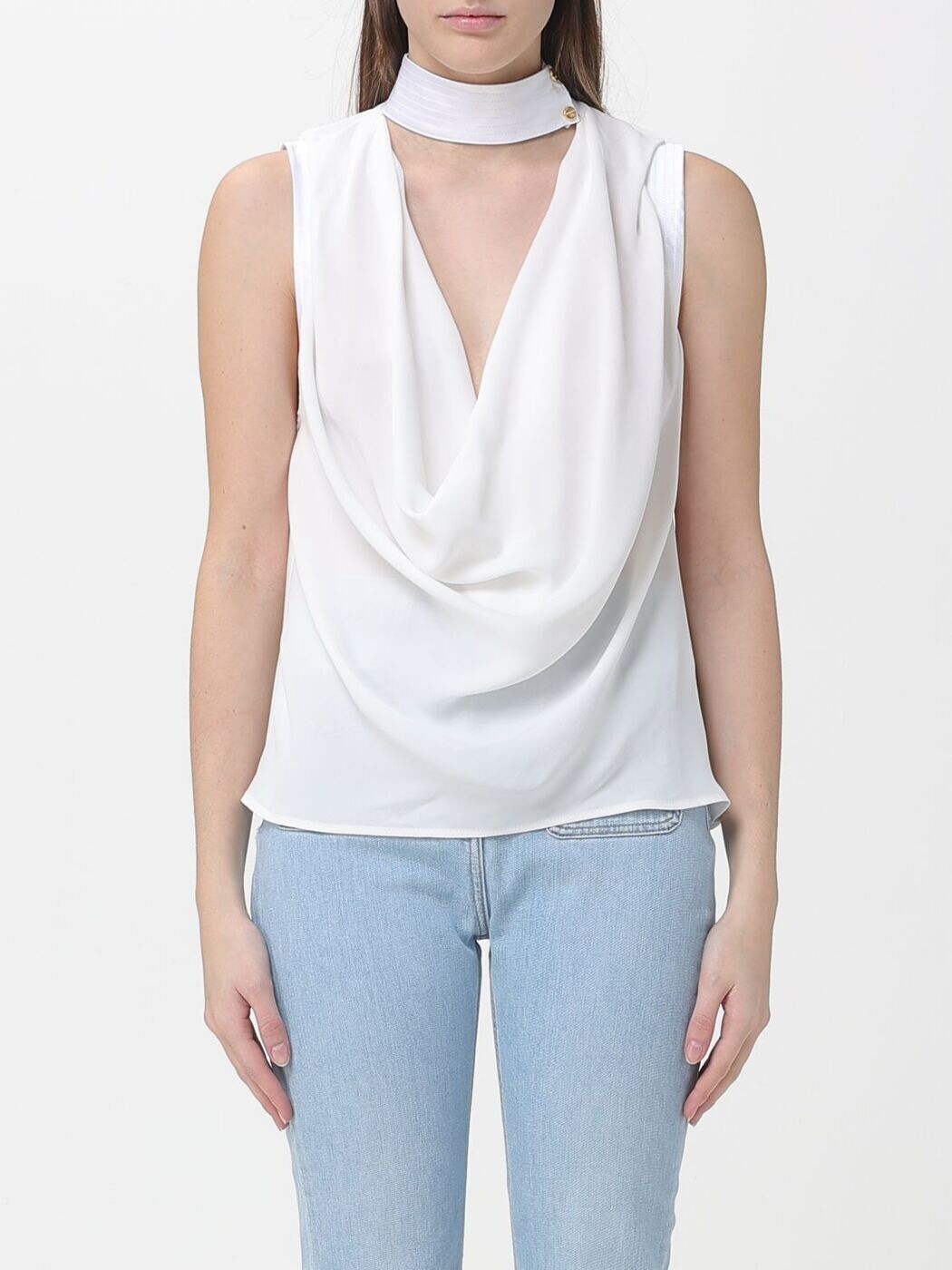 エリザベッタ フランキ ELISABETTA FRANCHI Tシャツ トップス レディース T-shirts and tops CA13461E2 Ivory 関税 送料無料 2026SS gi｜BRANDSHOP「il Tesoro」