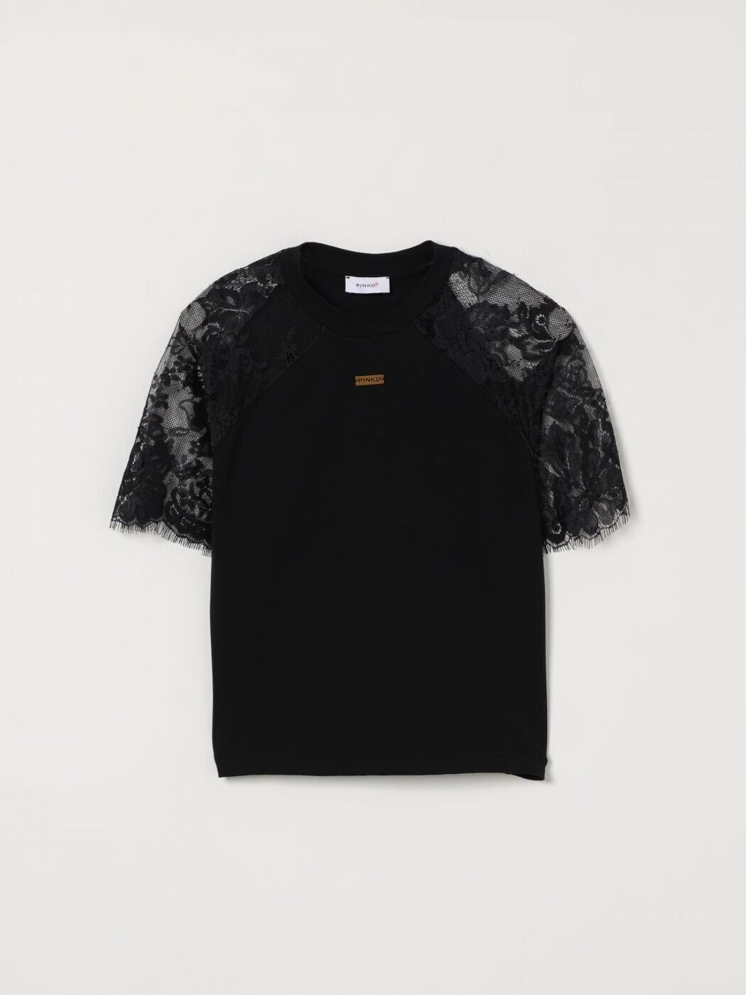 ピンコキッズ PINKO KIDS ロング衣袂ティーシャツ ティーシャツ ガールズ 黒いこと Long sleeve t-shirts KFTS0550JE017 関税 貨物輸送無料 2026SS gi