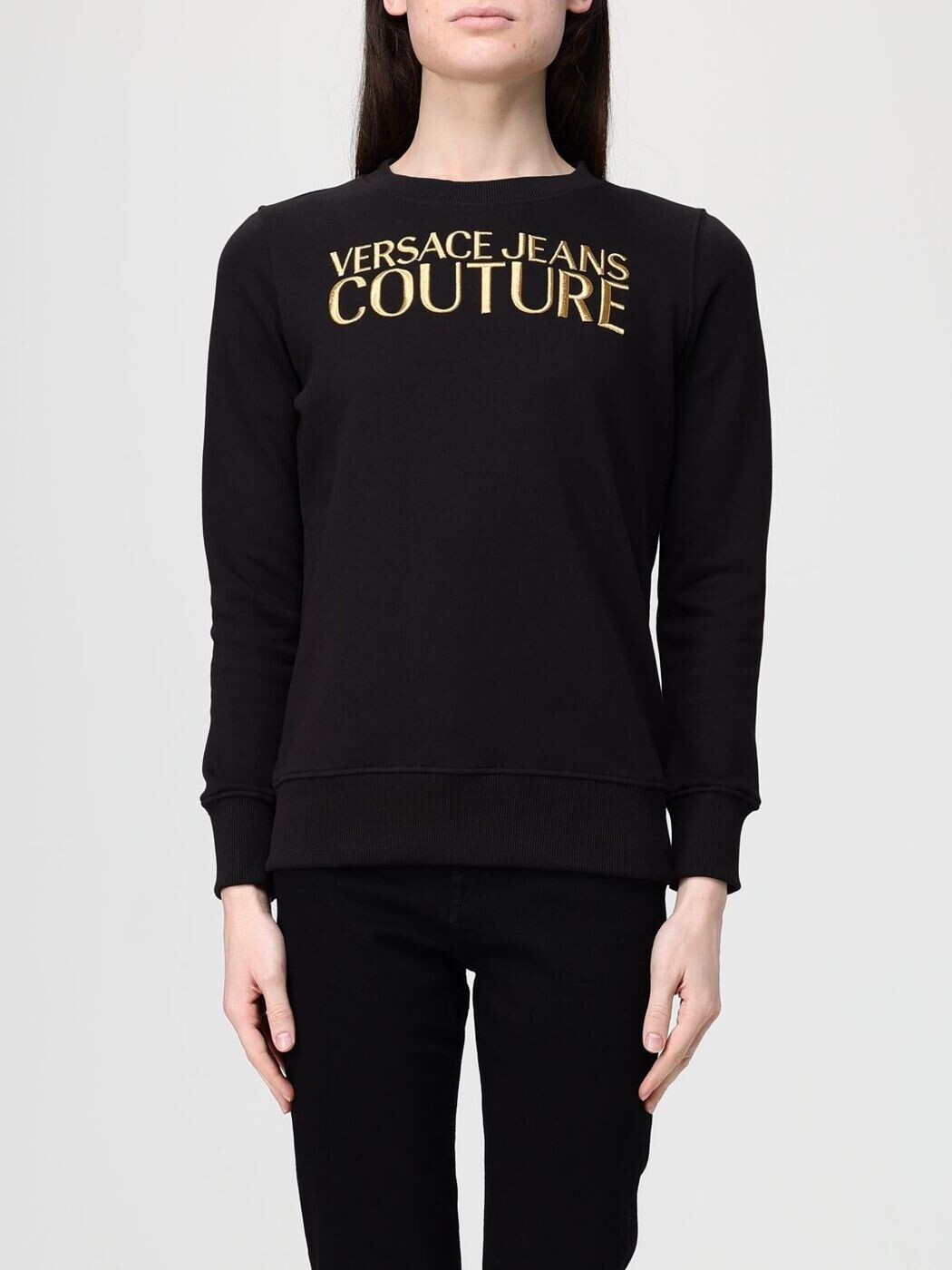 ヴェルサーチェ・ジーンズ・クチュール VERSACE JEANS COUTURE 調教師 レディース 黒いこと Sweatshirts 80HAIT01CF01T 関税 貨物輸送無料 2026SS gi
