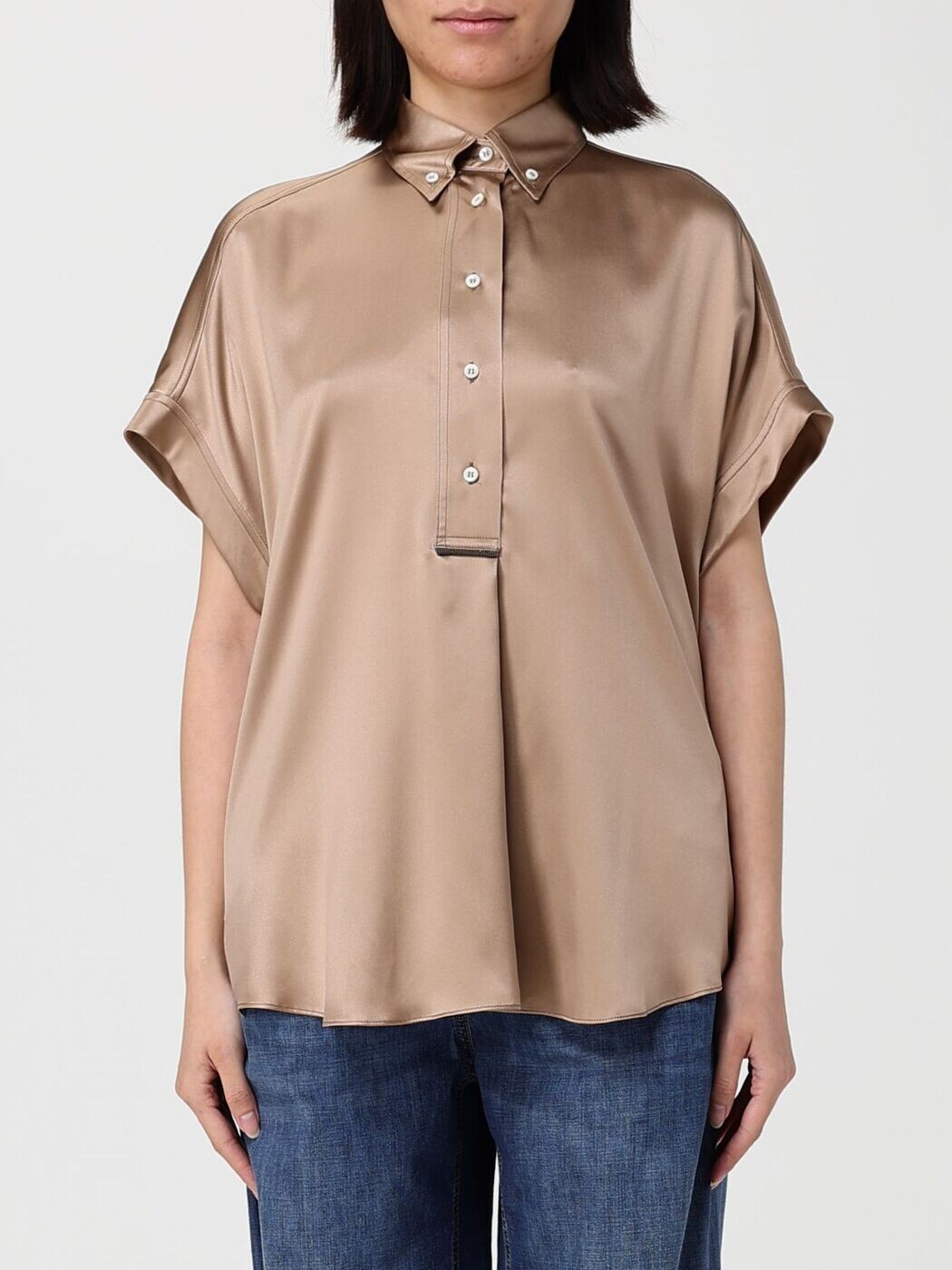 ブルネロクチネリ BRUNELLO CUCINELLI シャツ レディース Shirts M0C59RA915 Bronze 関税 送料無料 2026SS gi｜BRANDSHOP「il Tesoro」