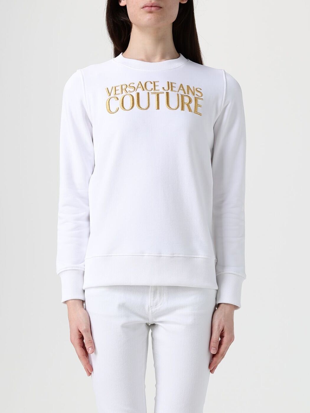 ヴェルサーチェ・ジーンズ・クチュール VERSACE JEANS COUTURE 調教師 レディース 白いこと Sweatshirts 80HAIT01CF01T 関税 貨物輸送無料 2026SS gi