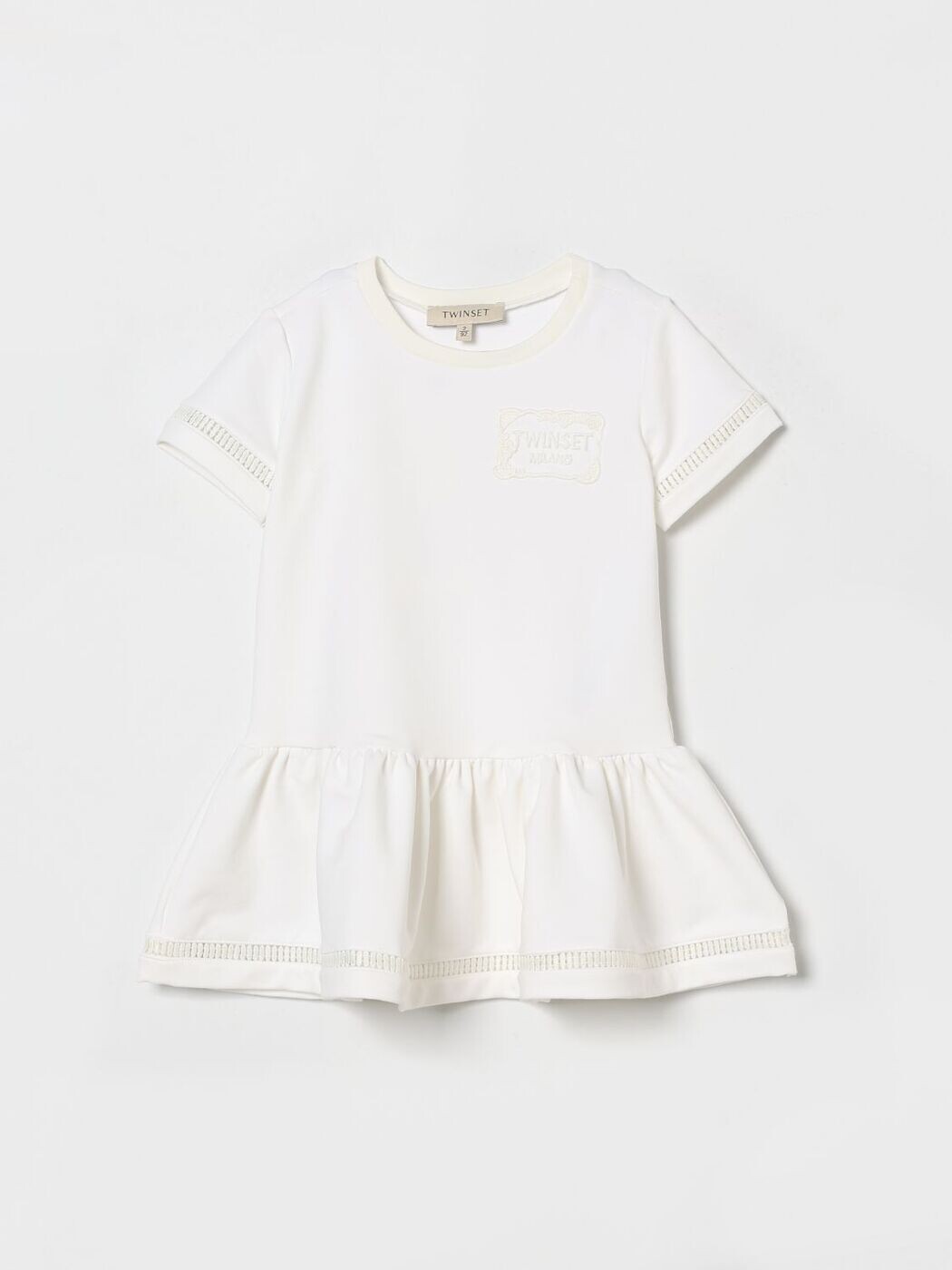 ツインセット TWINSET ロングドレス ドレス ガールズ ホワイト Long dresses 261GB2082 White 関税 送料無料 2026SS gi｜BRANDSHOP「il Tesoro」