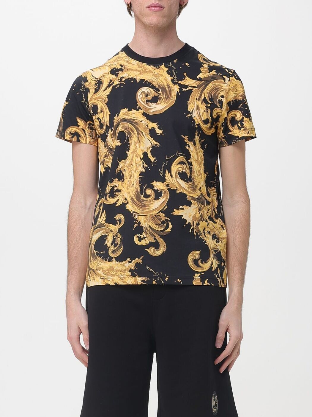 ヴェルサーチ ジーンズ クチュール VERSACE JEANS COUTURE Tシャツ メンズ ブラック T-shirts 80GAH6S0JS543 Black 関税 送料無料 2026SS gi｜BRANDSHOP「il Tesoro」