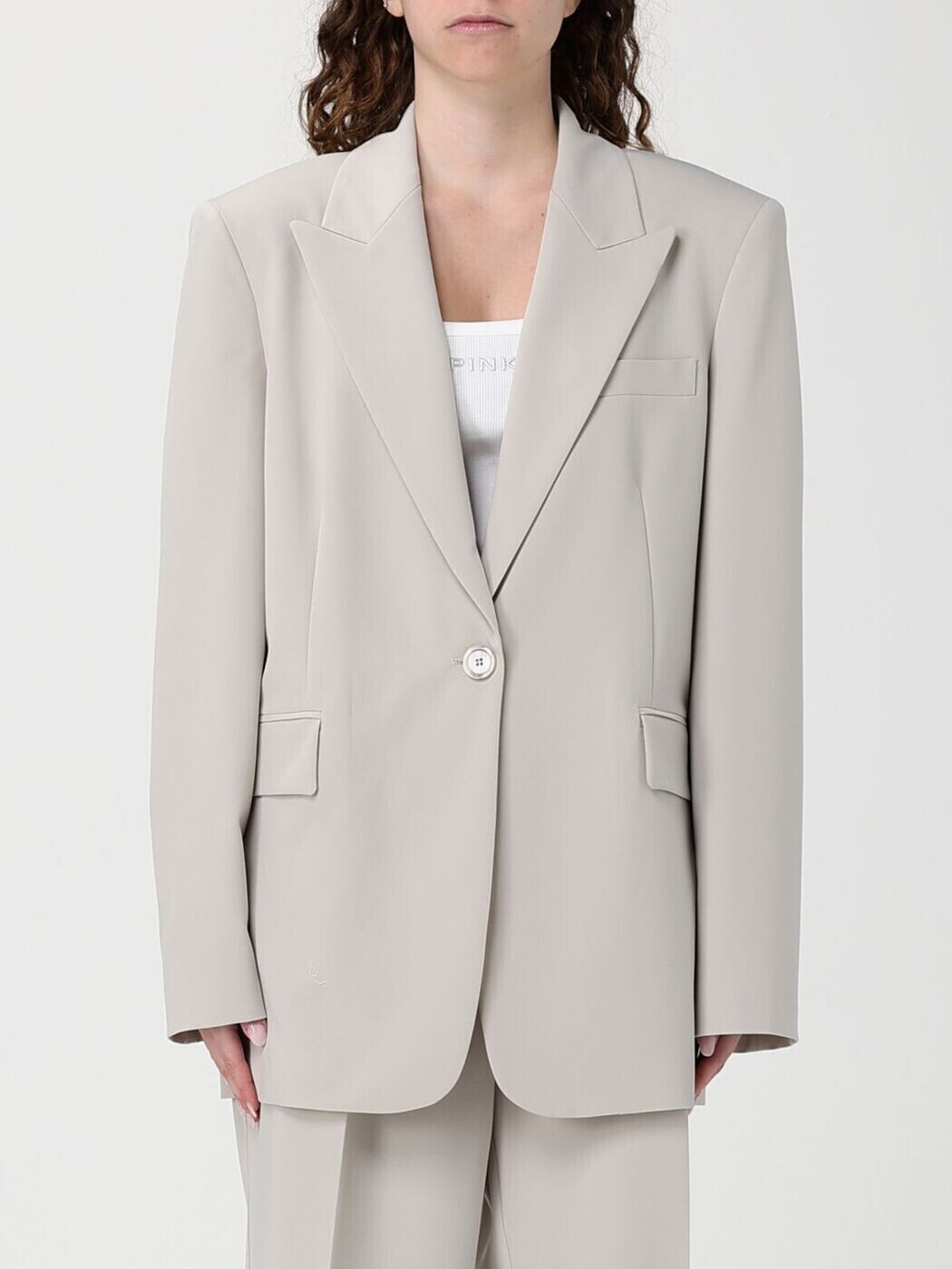 ピンコ PINKO 背広上衣 背広 上衣 レディース 薄墨色 Suit Jackets 106762A18E 関税 貨物輸送無料 2026SS gi レディースファッション-コート・ジャケット