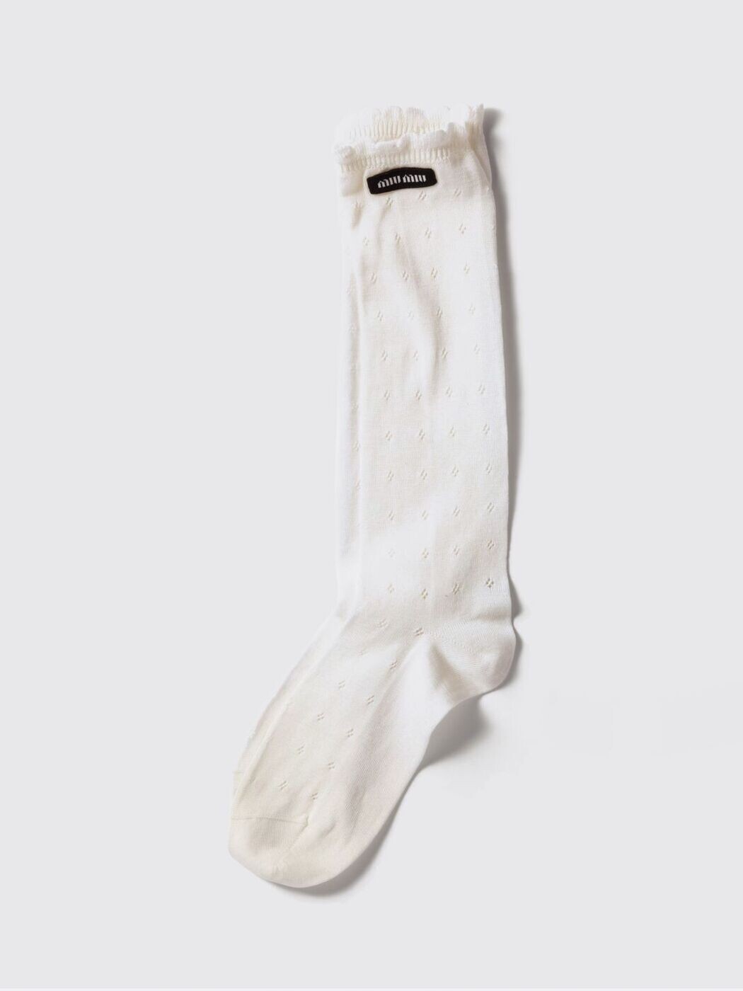 ミュウ ミュウ MIU MIU ソックス 靴下 レディース Socks MCZ532SOOO180V 関税 貨物輸送無料 2026SS gi