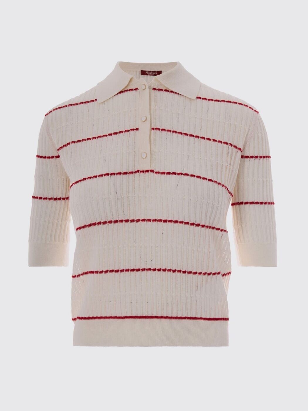 マックスマーラ ステュディオ MAX MARA STUDIO ポロシャツ レディース ホワイト Polo 2616361051600 White 関税 送料無料 2026SS gi|BRANDSHOP「il Tesoro」