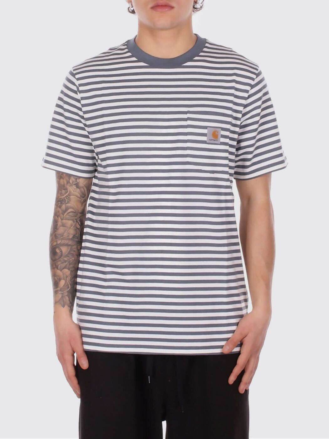 鉄道車両ハート形 ダブリューアイピー CARHARTT WIP プルオーバー メンズ T-shirts I036179 Striped 関税 貨物輸送無料 2026SS gi