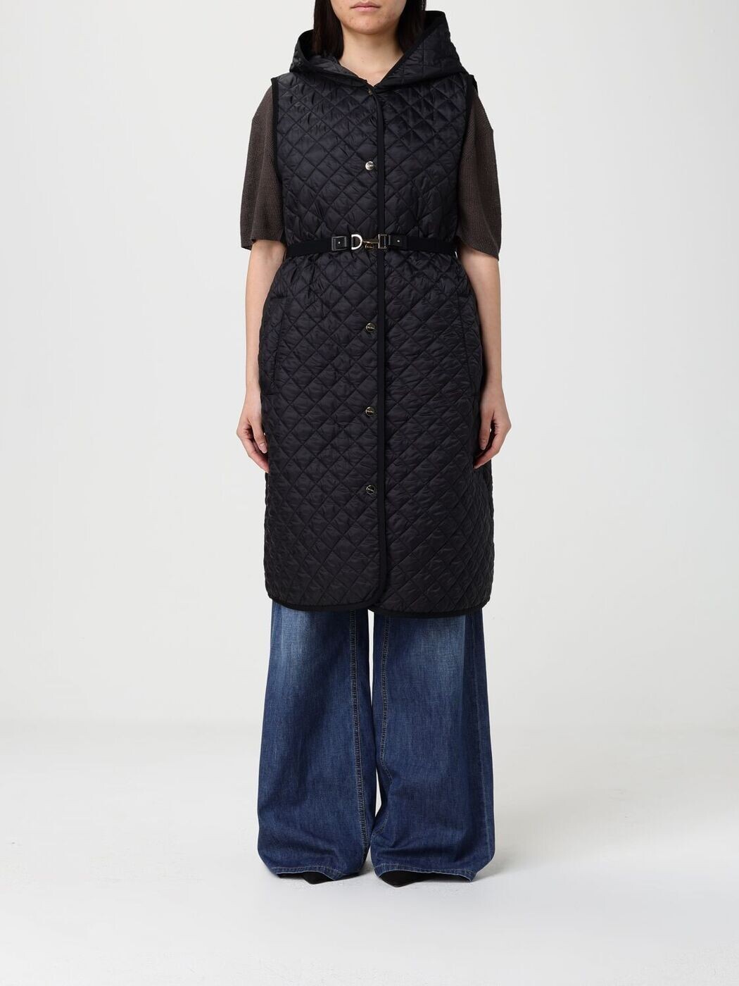 マックス パンパノウサギ ザキューブ MAX MARA THE CUBE トレンチコート 厚地の外套 レディース 黒いこと Coats and trench coats 2619291054600 関税 貨物輸送無料 2026SS gi