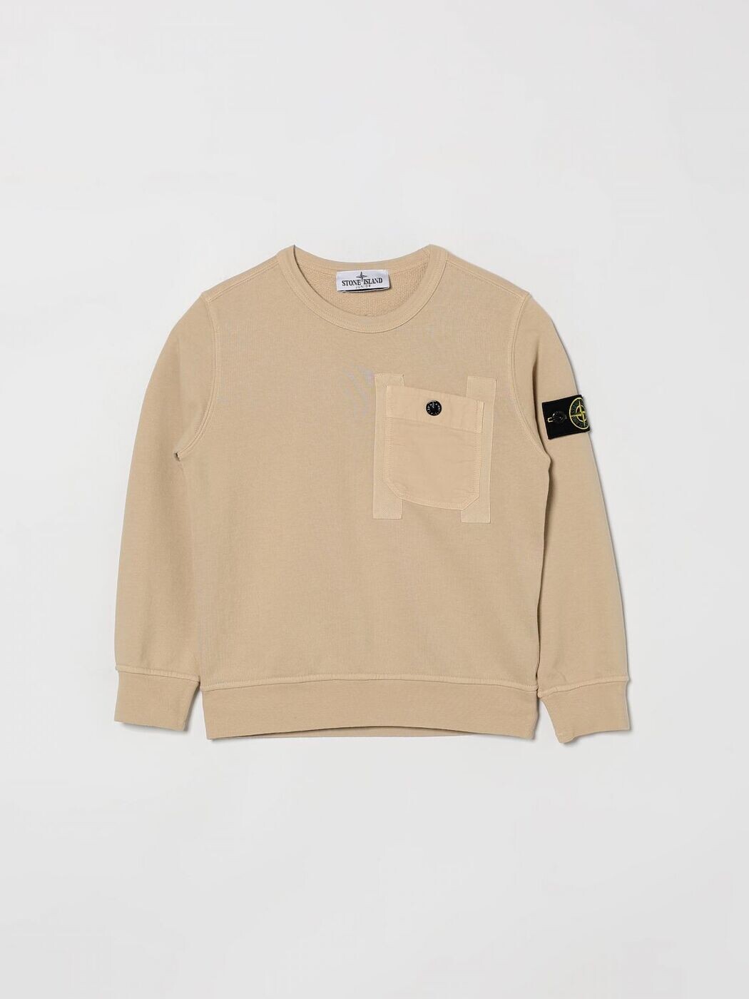 石ころ 島 STONE ISLAND JUNIOR クルーネックジャンパー 編み物御召しもの ボーイズ ベージュ Crew neck jumpers 6100017S0040 関税 貨物輸送無料 2026SS gi