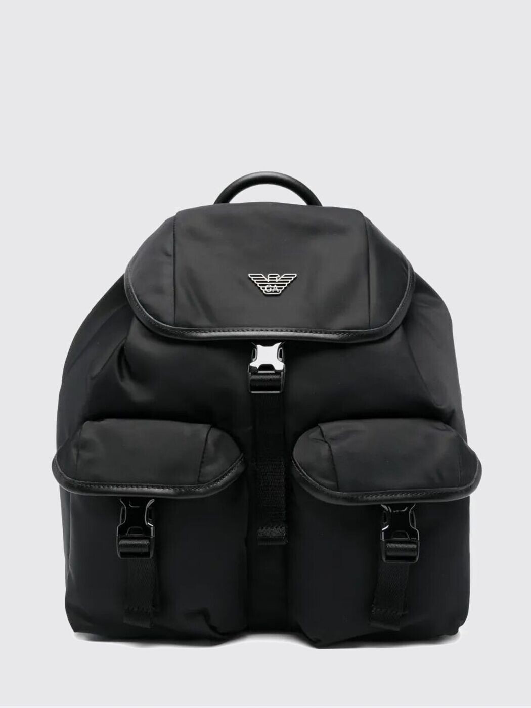 エン急性灰白髄炎 アルマーニ EMPORIO ARMANI 背嚢 うしろ側風呂敷き包み メンズ 黒いこと Backpacks EM004503AF13454 関税 貨物輸送無料 2026SS gi