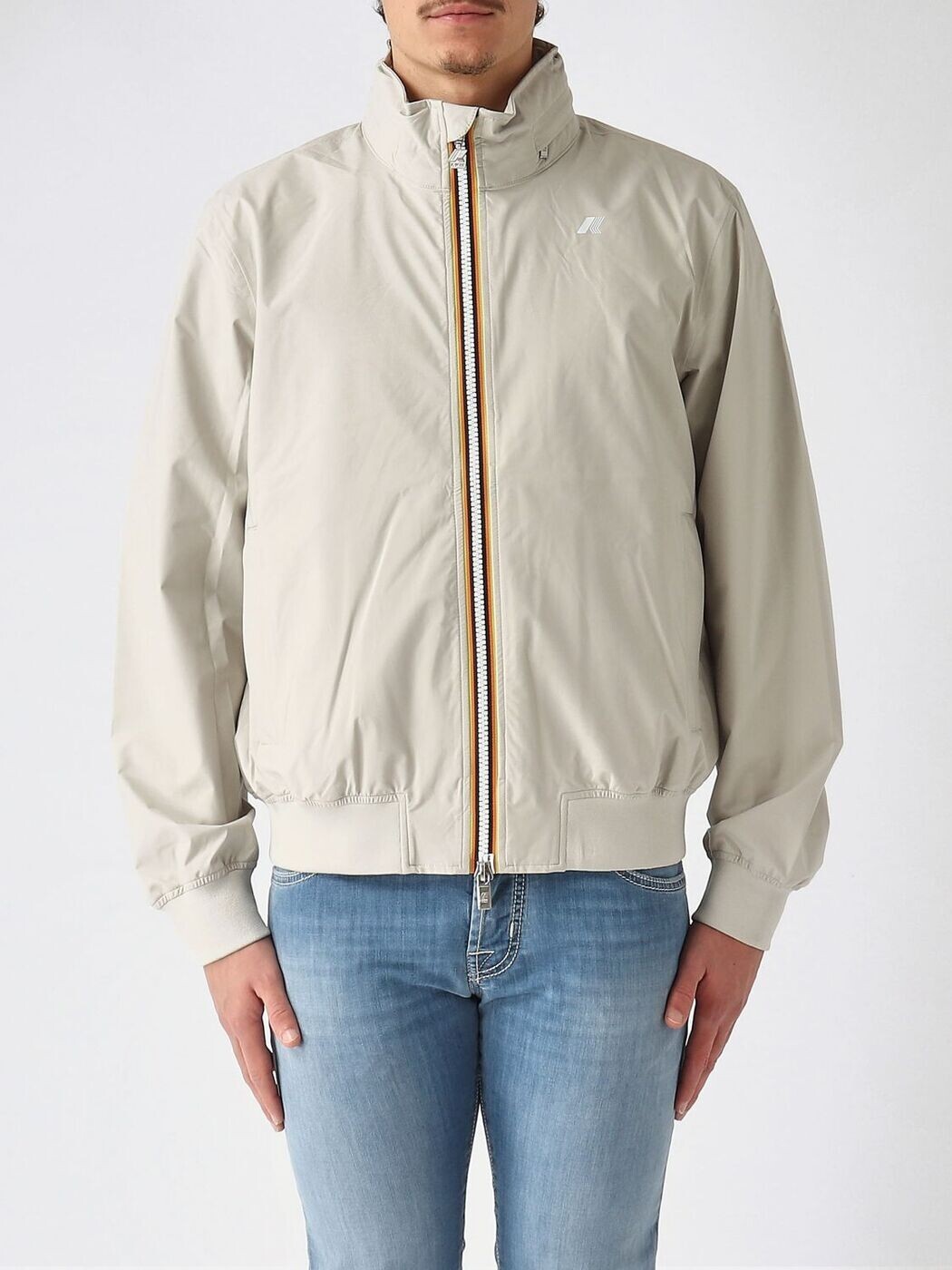 ケイ通い路 K-WAY 上衣 メンズ ベージュ Jackets K3157BW 関税 貨物輸送無料 2026SS gi コート・ジャケット-メンズファッション