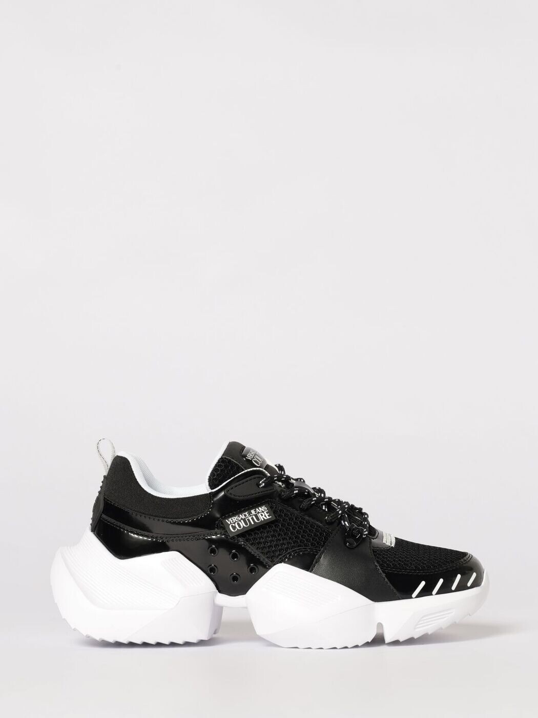 ヴェルサーチ デニム クチュール VERSACE JEANS COUTURE スニーカー メンズ 黒いこと Sneakers 80YA3SU4ZSD89 関税 貨物輸送無料 2026SS gi