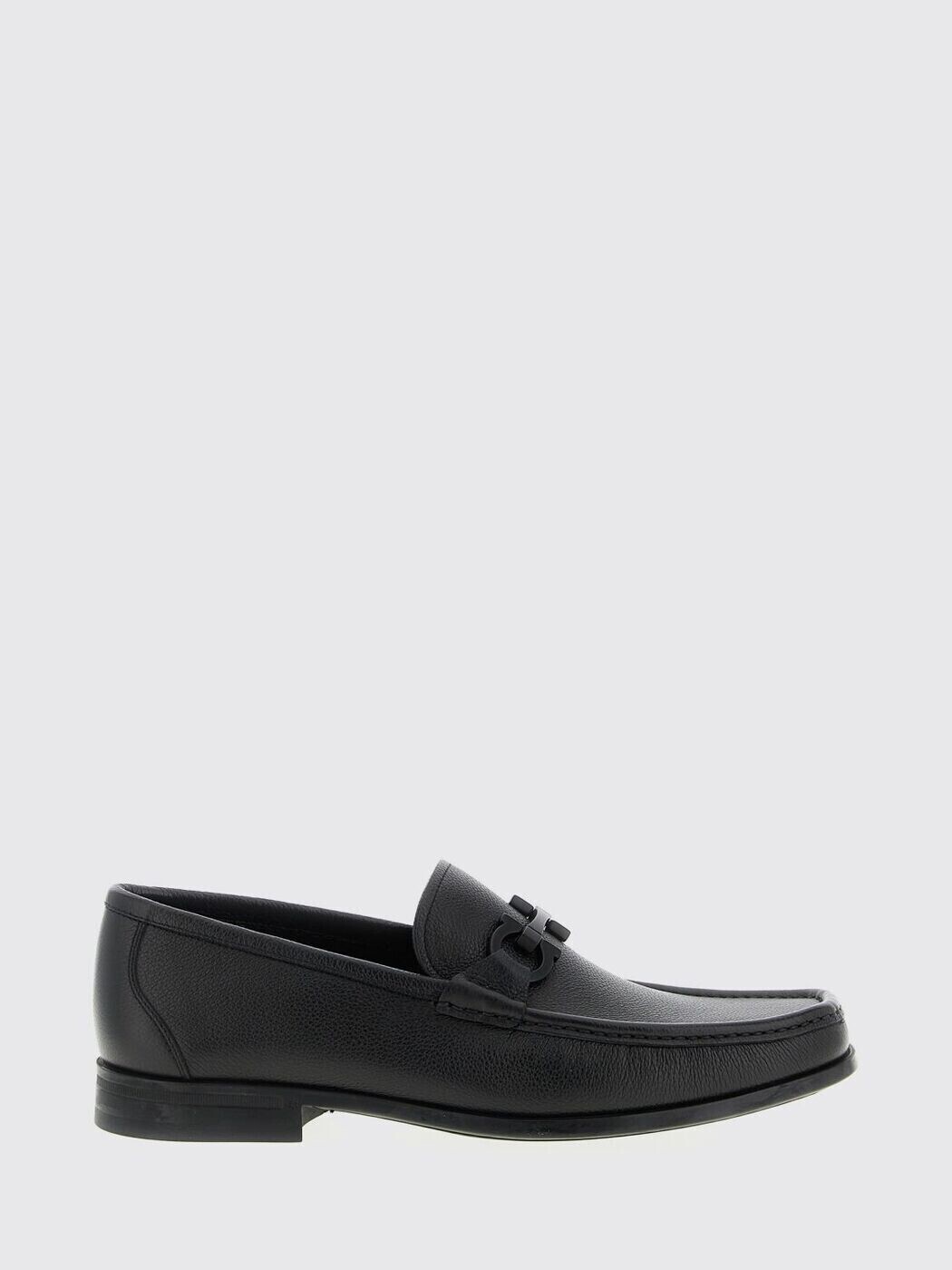 フェラガモ FERRAGAMO 置き目毛皮 メンズ 黒いこと Loafers 029457 791770 関税 貨物輸送無料 2026SS gi