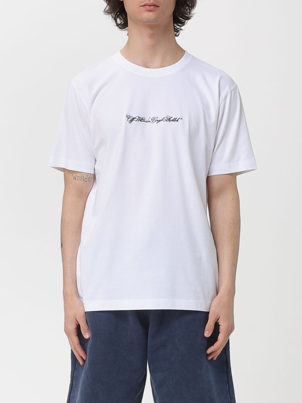 オフホワイト OFF WHITE Tシャツ メンズ ホワイト T-shirts 44MAA027S26J002 White 関税 送料無料 2026SS gi｜BRANDSHOP「il Tesoro」 52,440円