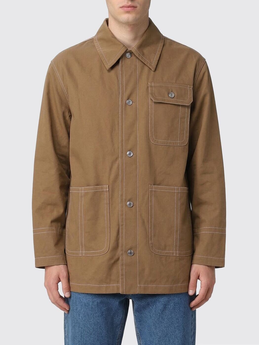 意中の女 パリス AMI PARIS 上衣 メンズ ベージュ Jackets UJK880CO0211A Beige 関税 貨物輸送無料 2026SS gi