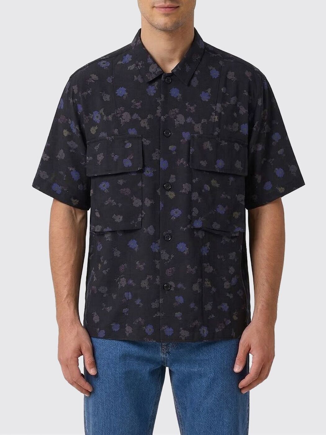 サカイ SACAI シャツ メンズ ブラック Shirts 2603977M Black 関税 送料無料 2026SS gi｜BRANDSHOP「il Tesoro」