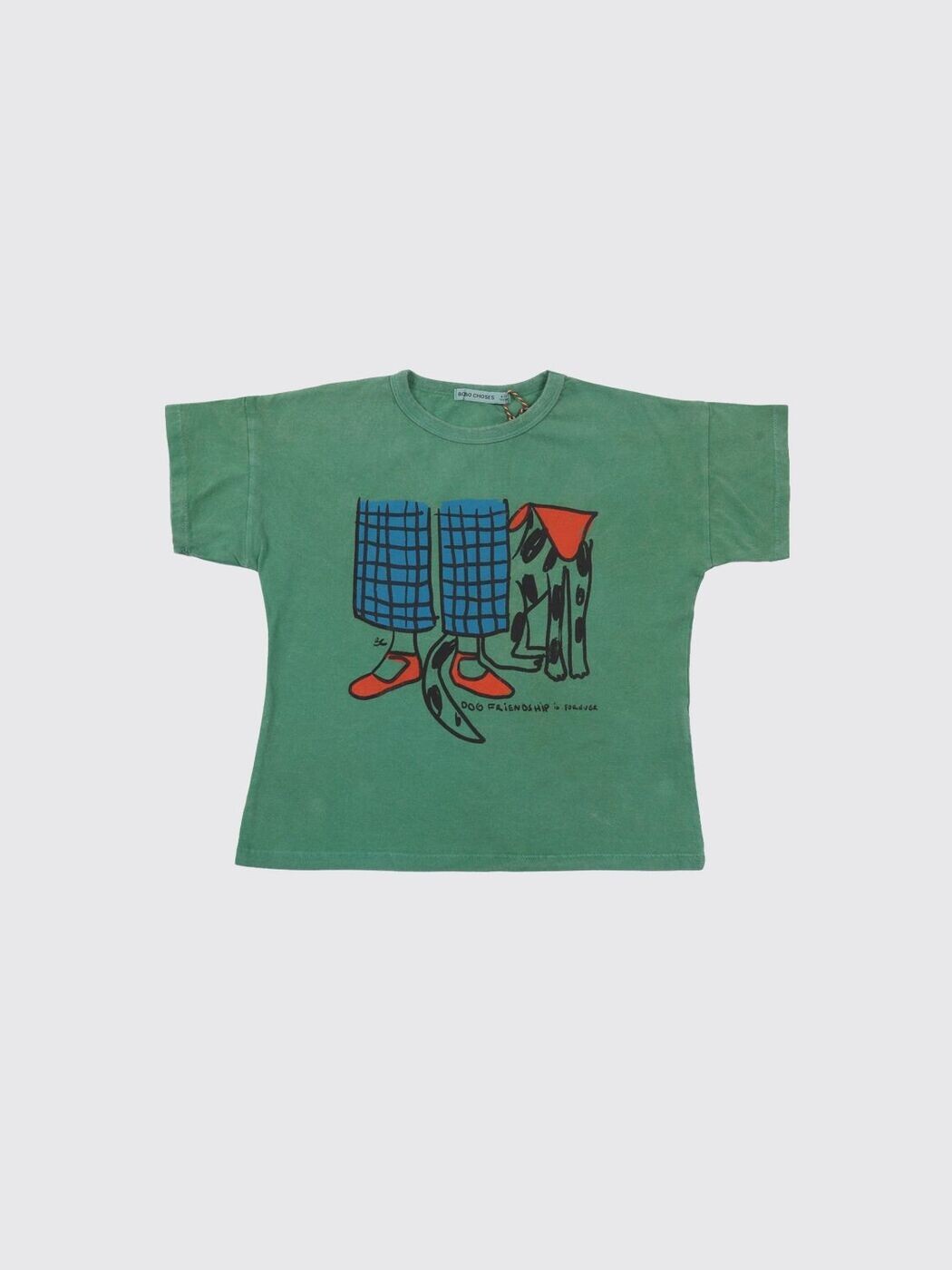 ボボショーズ BOBO CHOSES ロング衣袂ティーシャツ ティーシャツ ボーイズ 緑であること Long sleeve t-shirts B126AC006 関税 貨物輸送無料 2026SS gi